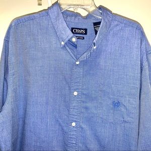 Chaps Ralph Lauren Button Down Shirt Blue XXL